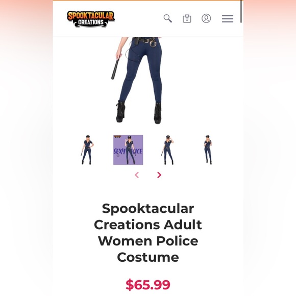 sexy police costume Sm - Picture 3 of 8